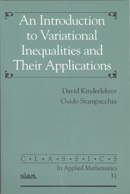 An Introduction to Variational Inequalities and Their Applications