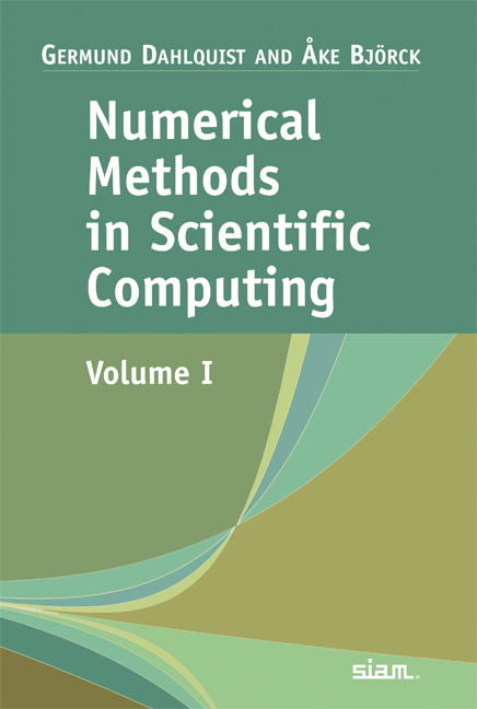 Numerical Methods in Scientific Computing