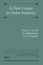 A First Course in Order Statistics