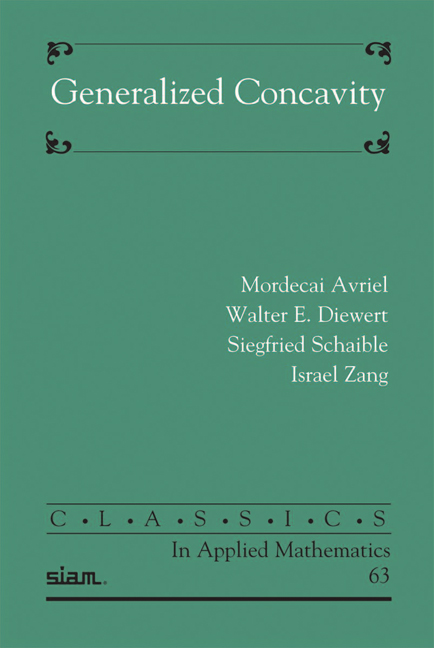 Generalized Concavity