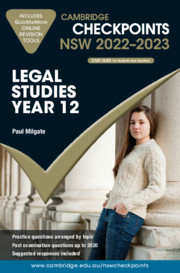 Picture of Cambridge Checkpoints NSW Legal Studies Year 12 2022–2023