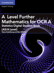 for OCR Statistics Digital Student Book (AS/A Level) School Site Licence (1 Year)