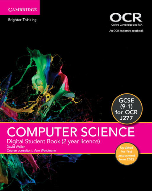 GCSE Computer Science for OCR Digital Student Book (2 Years) Updated Edition