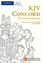 KJV Concord Reference Edition, Imperial Blue Goatskin, Red-letter, KJ566:XRLY