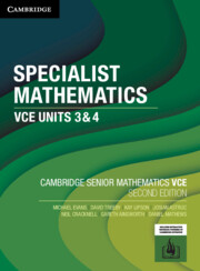 Picture of Specialist Mathematics VCE Units 3&4