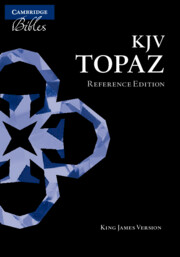 KJV Topaz Reference Edition, Brown Calf Split Leather, KJ874:XR