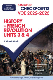 Picture of Cambridge Checkpoints VCE French Revolution Units 3&4 2022–2026