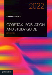 Core Tax Legislation and Study Guide 2022