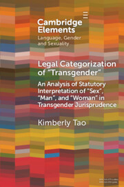 Legal Categorization of 'Transgender'