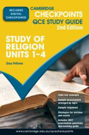 Picture of Cambridge Checkpoints QCE Study of Religion Units 1-4