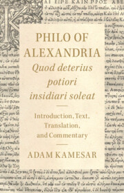 Philo of Alexandria: Quod deterius potiori insidiari soleat