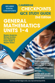 Picture of Cambridge Checkpoints QCE General Mathematics Units 1-4