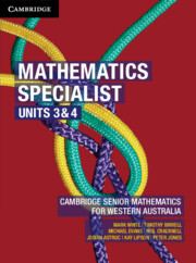 Picture of Mathematics Specialist Units 3&4 for Western Australia