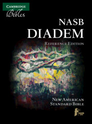 NASB Diadem Reference Edition, Black Edge-Lined Calfskin Leather, Red-letter Text, NS545:XRE