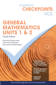 Picture of Cambridge Checkpoints VCE General Mathematics Units 1&2