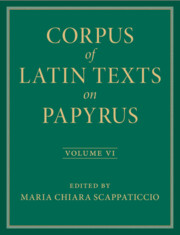 Corpus of Latin Texts on Papyrus