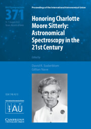 Honoring Charlotte Moore Sitterly (IAU S371)