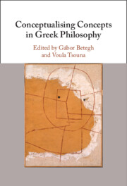 Conceptualising Concepts in Greek Philosophy