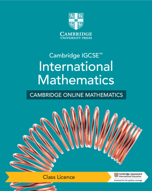 Cambridge IGCSE™ International Mathematics Cambridge Online Mathematics Course - Class Licence (1 Year Access)
