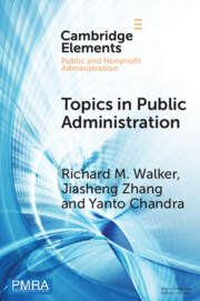 Elements in Public and Nonprofit Administration