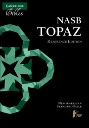 NASB Topaz Reference Edition, Black Goatskin Leather, NS676:XRL