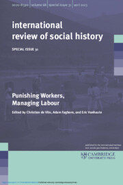 International Review of Social History Supplements