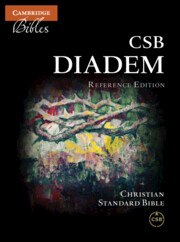 CSB Diadem Reference Edition, Orange Rust Calfskin Leather, Red-Letter Text, CS545:XRE