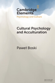 Cultural Psychology and Acculturation