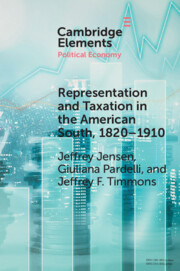 Representation and Taxation in the American South, 1820–1910