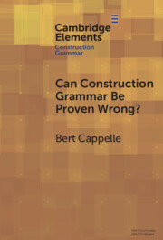 Can Construction Grammar be Proven Wrong?