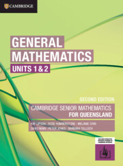 General Mathematics Units 1&2 for Queensland Online Teaching Suite Code
