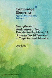 Strengths and Weaknesses of Two Theories for Explaining 15 Universal Sex Differences in Cognition and Behavior