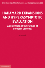 Hadamard Expansions and Hyperasymptotic Evaluation