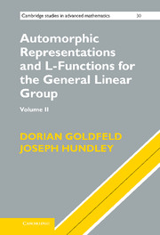 Automorphic Representations and L-Functions for the General Linear Group