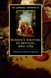 The Cambridge Companion to Women's Writing in Britain, 1660–1789