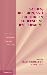 Values, Religion, and Culture in Adolescent Development