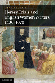 Heresy Trials and English Women Writers, 1400–1670