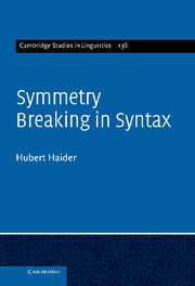 Symmetry Breaking in Syntax