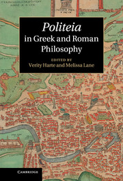 <I>Politeia </I>in Greek and Roman Philosophy