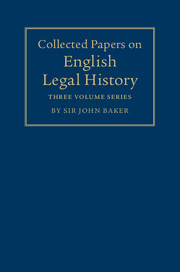 Collected Papers on English Legal History