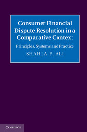 Consumer Financial Dispute Resolution in a Comparative Context