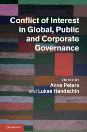 Conflict of Interest in Global, Public and Corporate Governance