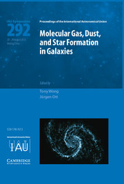 Molecular Gas, Dust, and Star Formation in Galaxies (IAU S292)