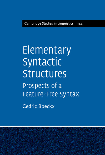 Elementary Syntactic Structures