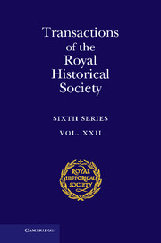 Transactions of the Royal Historical Society