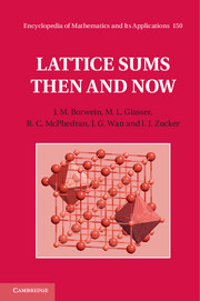 Lattice Sums Then and Now