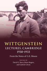 Wittgenstein: Lectures, Cambridge 1930–1933