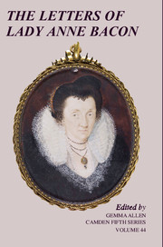 The Letters of Lady Anne Bacon