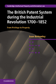 The British Patent System during the Industrial Revolution 1700–1852