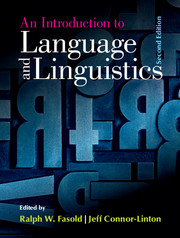 An Introduction to Language and Linguistics | English language and  linguistics: general interest